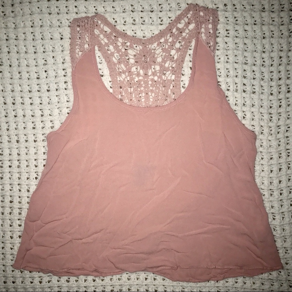 FOREVER 21 Crochet Detail Tank
